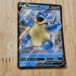 Blastoise V holo black star promo SWSH101 w/ 25th anniversary sleeve